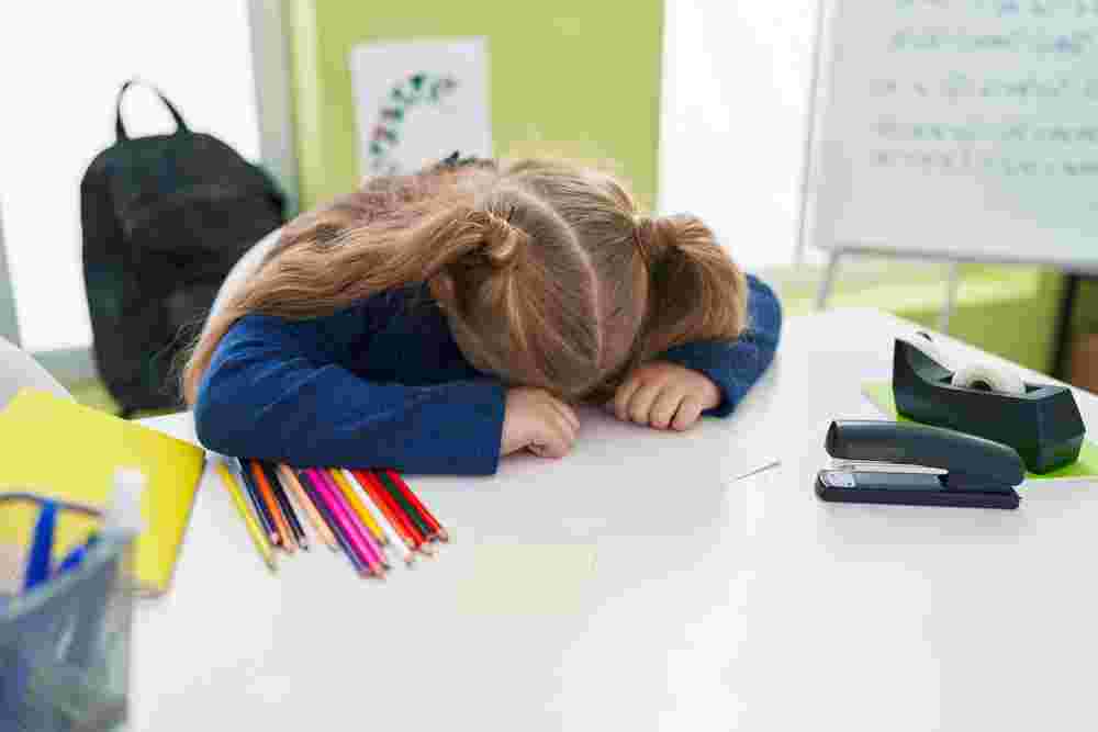 AdorableBlondeGirlStudentSleepingWithHeadOnTableAt - Kevin O'Brien's Orthodontic Blog denotonsillectomy