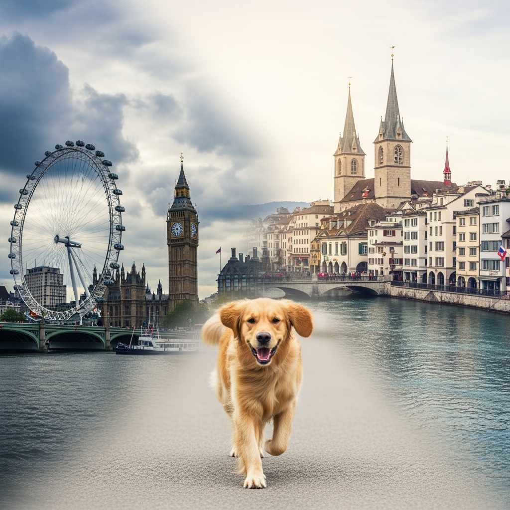 CombinedImagesOfLondonAndZurichWithADog - Kevin O'Brien's Orthodontic Blog